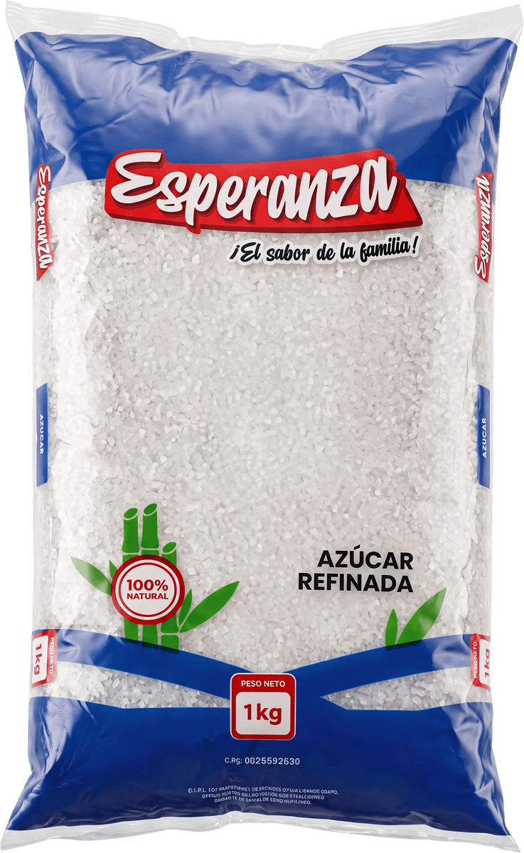 Empaque de Azúcar Refinada Esperanza de 1 kg
